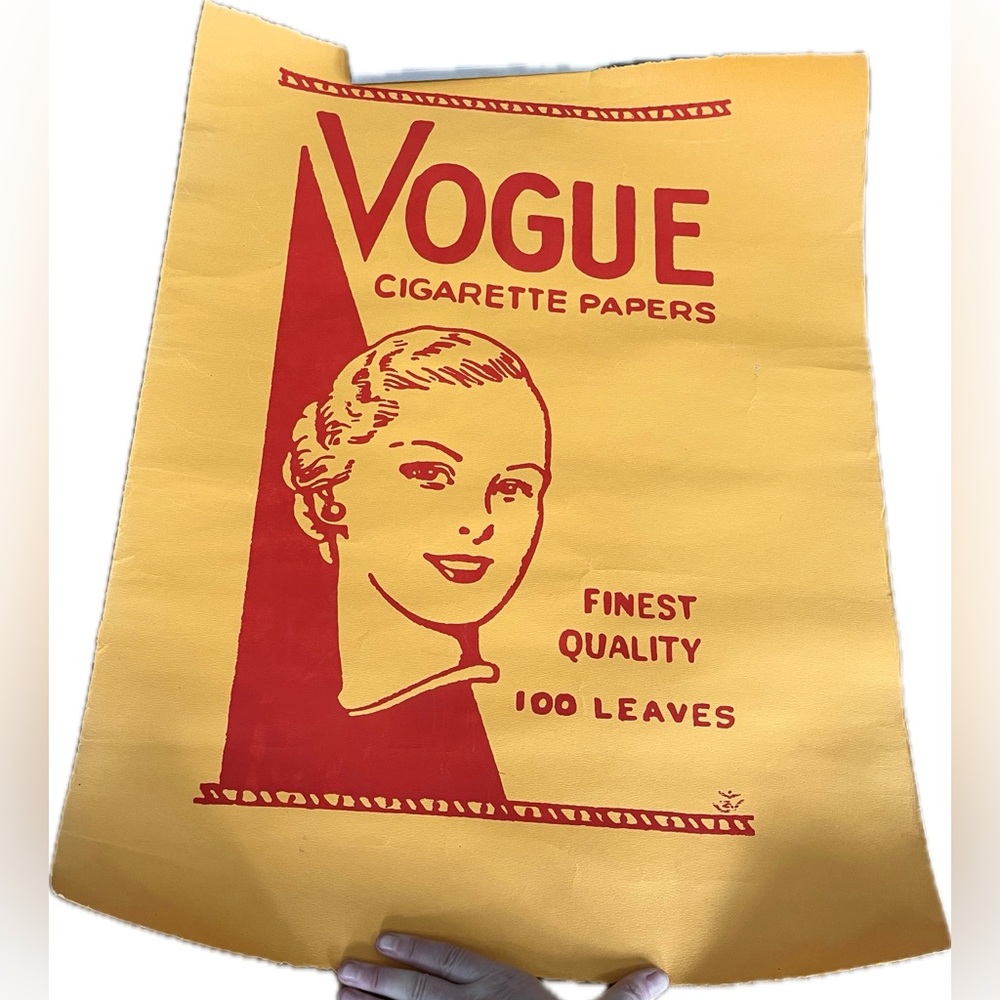 Handprinted Silkscreen Poster - Vogue Cigarette Papers